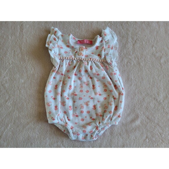 Isaac Mizrahi Baby Girls Floral  Romper  3-6 Months - Picture 1 of 3